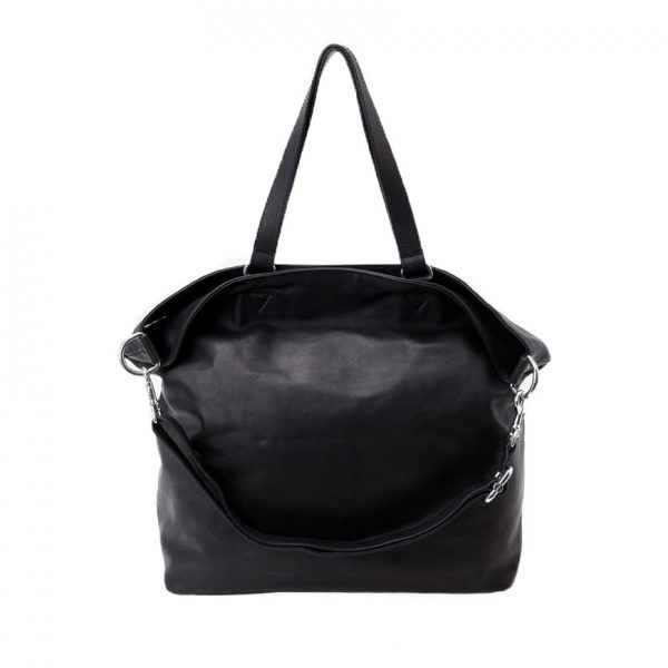 BREE Stockholm 34 black leather shoulder bag δέρμα τσάντα ώμου μαύρο 1970