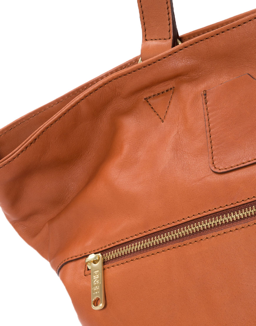 BREE Stockholm 34 whisky leather shoulder bag δέρμα τσάντα ώμου καφέ ταμπά 2019
