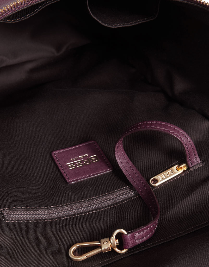 BREE Stockholm 40 mauve wine leather backpack and shoulder bag δέρμα τσάντα ώμου και σακίδιο πλάτης μπορντώ κόκκινο σκούρο 2019 - 2020