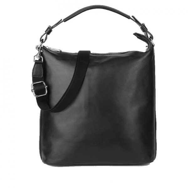 BREE Stockholm 5 black leather shoulder bag δέρμα τσάντα ώμου μαύρο 1970